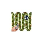 2x guirlande lumineuse de no�l 5m en sapin 80led avec t�l�commande