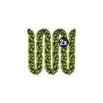 2x guirlande de nol lumineuse 5m en sapin artificiel 100led