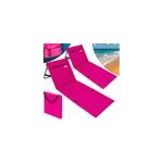 2x matelas de plage rose 158 x 56 x 45, 5 cm avec dossier
