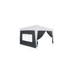 2x paroi latrale anthracite pour tonnelle de jardin 3x6m