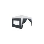 2x paroi lat�rale anthracite pour tonnelle de jardin 3x6m