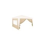 2x paroi lat�rale cr�me pour tonnelle de jardin carpi 3x6m