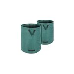 2x sacs de d�chets de jardin vert 280 l, charge max 50 kg et 3 poign�es par sac
