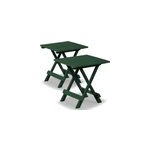 2x table d'appoint de jardin verte adige 45x43x50cm