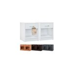 2x table de chevet blanche 35 x 40 x 50 cm