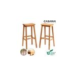 2x tabouret haut en bois 110x40x36cm