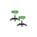 2x tabouret à roulettes vert pivotable 360° réglable 2x tabouret à roulettes vert pivotable 360° réglable