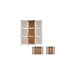 3 bo�tes module d'extension clapier lapin box - aluminium / mdf