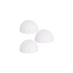 3 lampes solaires sans fil � led jardin terrasse - batterie rechargeable
