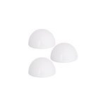 3 lampes solaires sans fil � led jardin terrasse - batterie rechargeable