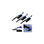 3 x grattoir bleu neige et glace avec brosse et raclette int�gr�es pare - brise