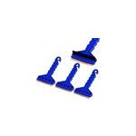 3 x grattoir neige et glace bleu lame en laiton avec raclette pare - brise voiture