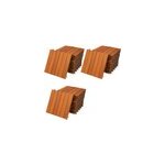 33x caillebotis en bois pour terrasse - dalle de 30x30cm 33x caillebotis en bois pour terrasse - dalle de 30x30cm