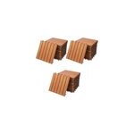 33x dalles de terrasse pour 3m� en bois d'eucalyptus 30x30cm