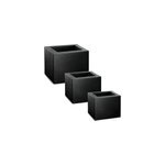 3x pot de fleurs carr� 50 / 40 / 30cm pour jardin et balcon