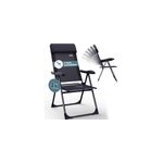 4x chaise de jardin anthracite pliable en aluminium 4x chaise de jardin anthracite pliable en aluminium