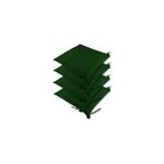 4x coussins pour chaise vert 45x40x6cm jardin terrasse