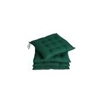 4x coussins vert pour chaise galette 41cm 4x coussins vert pour chaise galette 41cm