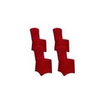 Housse de chaise, lot de 4, bordeaux oeko - tex ; Housse de chaise, lot de 4, bordeaux oeko - tex ;