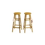 4x tabouret de bar 76 cm en bois d'acacia