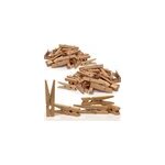 50 pinces � linge en bois naturel - d�coration - bricolage - artisanat - 25 cm