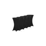 5x housse de table haute noire à Ø60cm revêtement élastique 5x housse de table haute noire à Ø60cm revêtement élastique