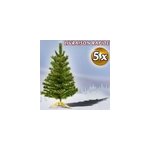 5x sapins de no�l arbre artificiel 60 cm - pied inclus - d�coration f�tes maison