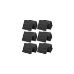 66x dalle de terrasse clipsable en wpc 30x30cm anthracite