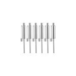 6x torches de jardin  huile 115cm en acier inoxydable