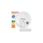 7x d�tecteurs de fum�e avec pile au lithium 5 ans avertisseur s�curit� domicile