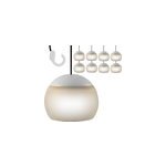 8 x lampes suspension lampion � led pour pavillon longue dur�e entretien facile