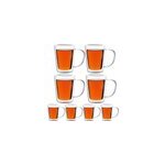 8 x verres � th� � double paroi