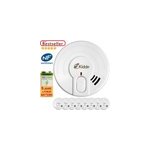 9x d�tecteurs de fum�e avec pile au lithium 5 ans avertisseur s�curit� domicile