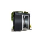 Abri de jardin anthracite en m�tal 181x162x86cm