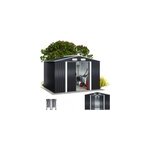 Abri de jardin en m�tal gris 260x205x18cm