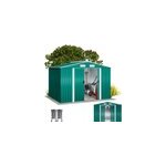 Abri de jardin vert en métal 260x205x180cm Abri de jardin vert en métal 260x205x180cm