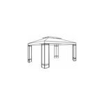 Armature de tonnelle en acier 3x4m