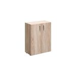 Armoire avec 2 portes - rangement meuble �tag�re - 77cm naturelle 1 tablette