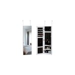 Armoire � bijoux miroir avec crochets de porte