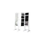 Armoire � bijoux moderne avec miroir et tiroirs blanc rangement accessoires