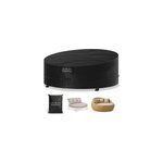 B�che pour �lot de bronzage anthracite �190x90 / 50cm 9100mm colonne d'eau