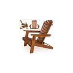 Bain de soleil - chaise longue adirondack en bois d'acacia - chaise de jardin