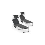 Bain de soleil en polyrotin 190x59x29cm