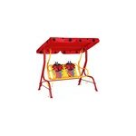 Balancelle pour enfants jardin - avec auvent - rouge motifs coccinelle  ; beetle ;  ;  ;