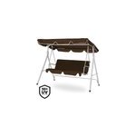 Balancelle de jardin 3 pers 180x115x155cm brun imperm�able