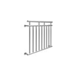 Balustrade de balcon franais 90x128cm en acier