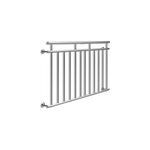 Balustrade de balcon franais acier 90x156cm