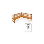 Banc angle - banc de jardin en bois - banc de coin en bois - banquette de coin