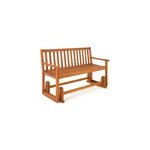 Banc � bascule en bois d'acacia - 124x58x90cm