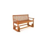 Banc � bascule en bois d'acacia - 124x58x90cm
